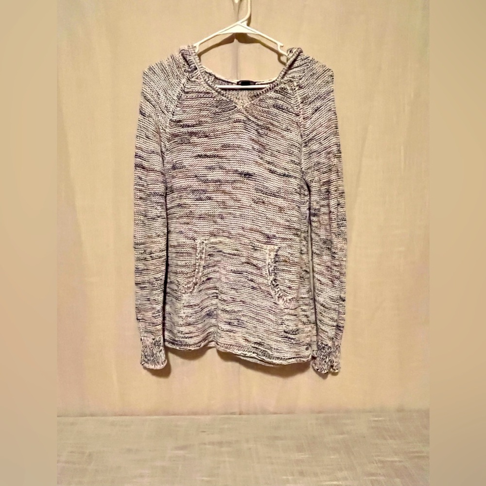 Eddie Bauer Women's light multicolored Knit Sweater hoodie